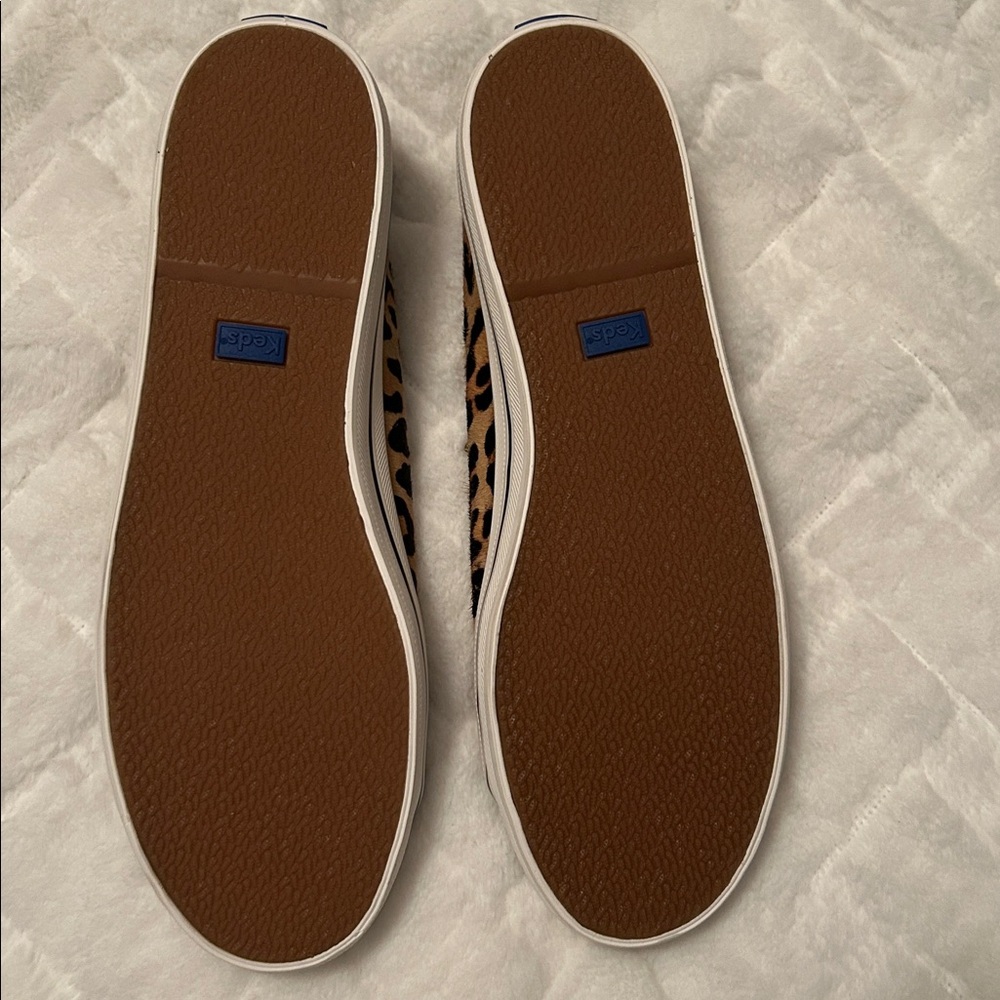 Keds for Kate Spade Black and Brown Animal Print Sneakers size 10.5 new w/o box - Picture 5 of 9